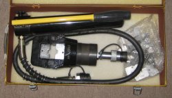 400AF crimping tool with hand pump and dies